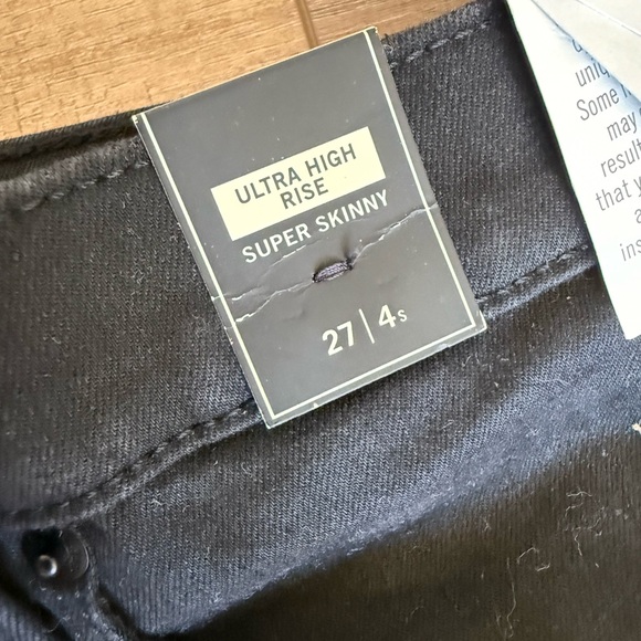Abercrombie & Fitch Ultra High Rise Super Skinny Jeans - Black 27 Short - Picture 5 of 13